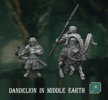 Kili the Dwarf Foot and Mounted