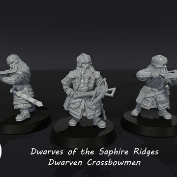 Dwarves of the Saphire Ridges Dwarven Crossbowmen 3D File Logo  3D