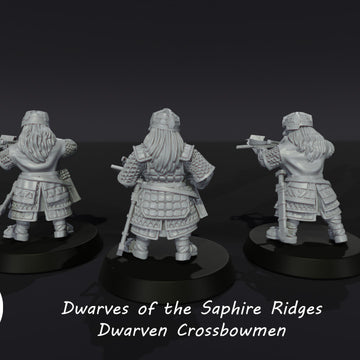 Dwarves of the Saphire Ridges Dwarven Crossbowmen 3D File Logo  3D