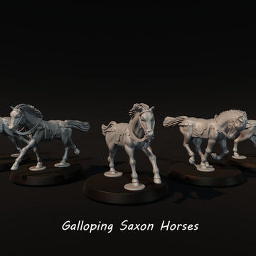Galloping Saxon Horses