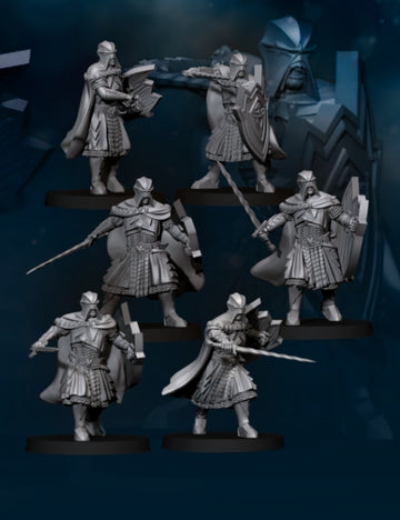Black Humas with sword and shield