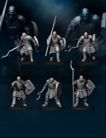 Orcs with spear and Shield