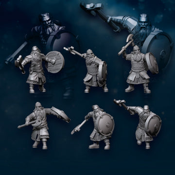 Kalak Dwarf  Warriors with axe and shield